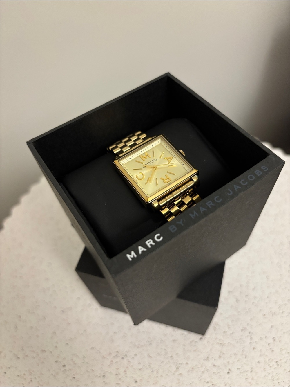 Marc by Marc Jacobs Gold Square Bracelet Watch